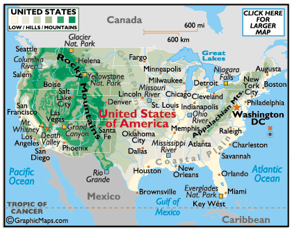United States Map Of America