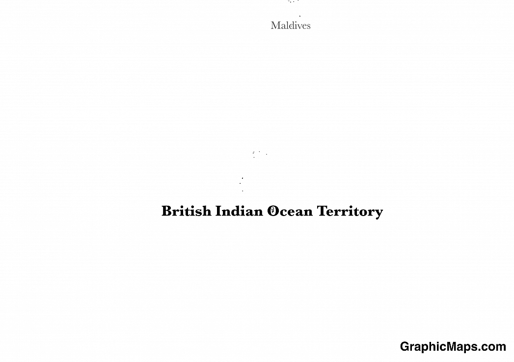 Map showing the location of British Indian Ocean Territory