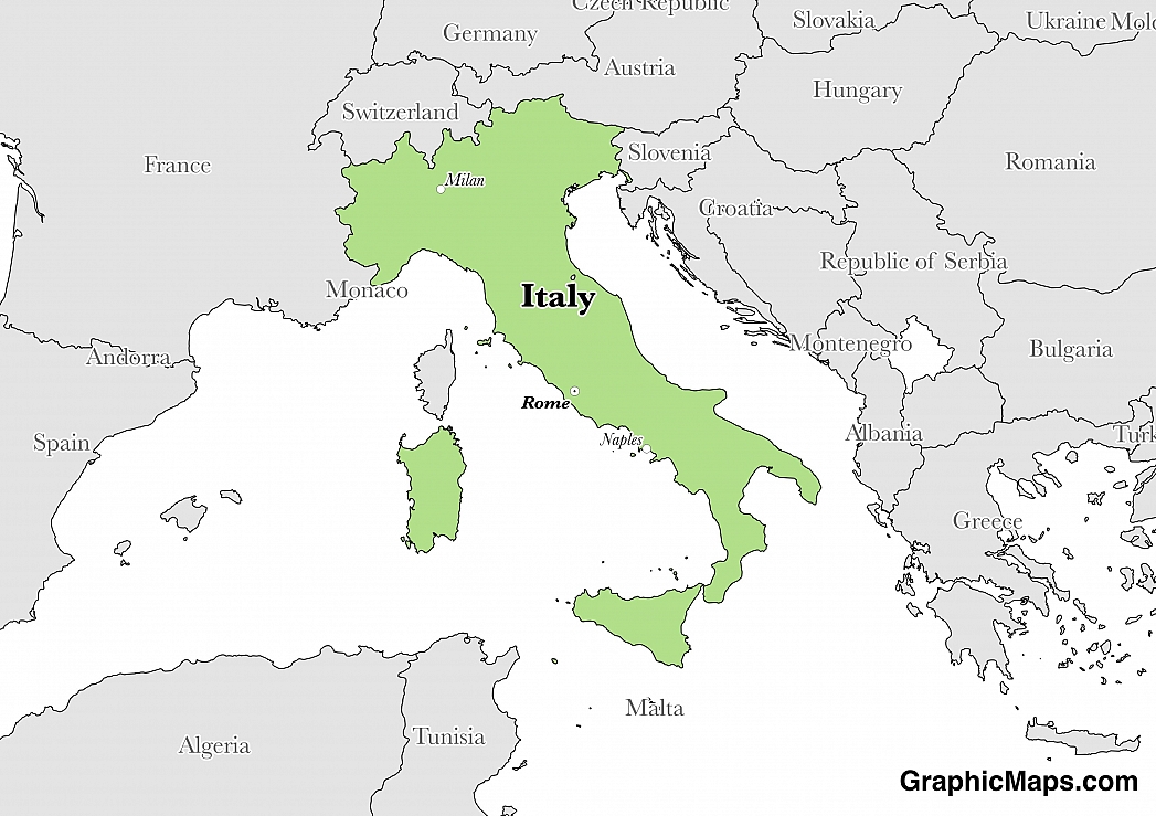 Italy S Languages Graphicmaps Com