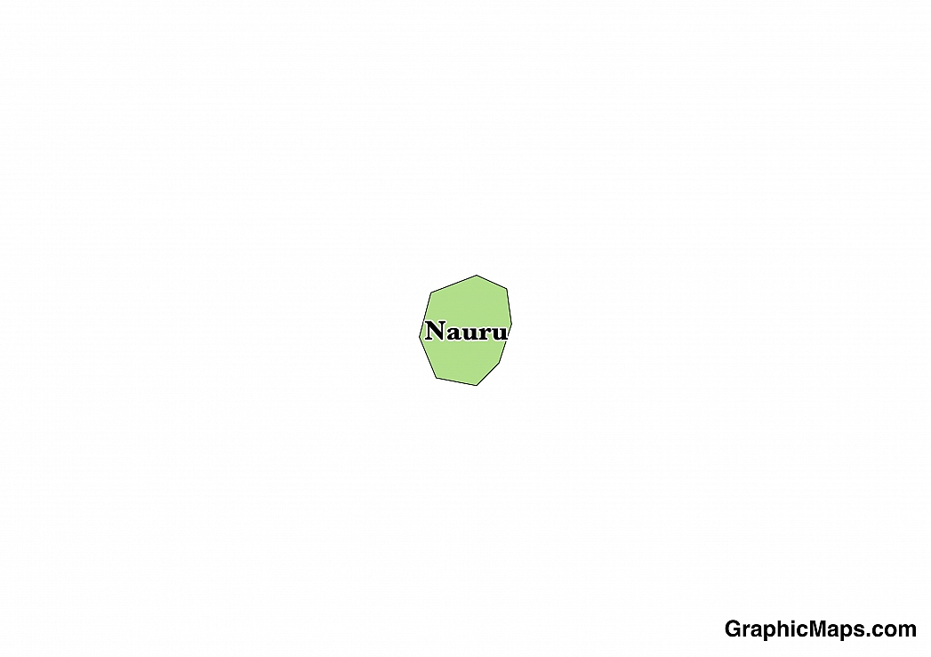Map showing the location of Nauru