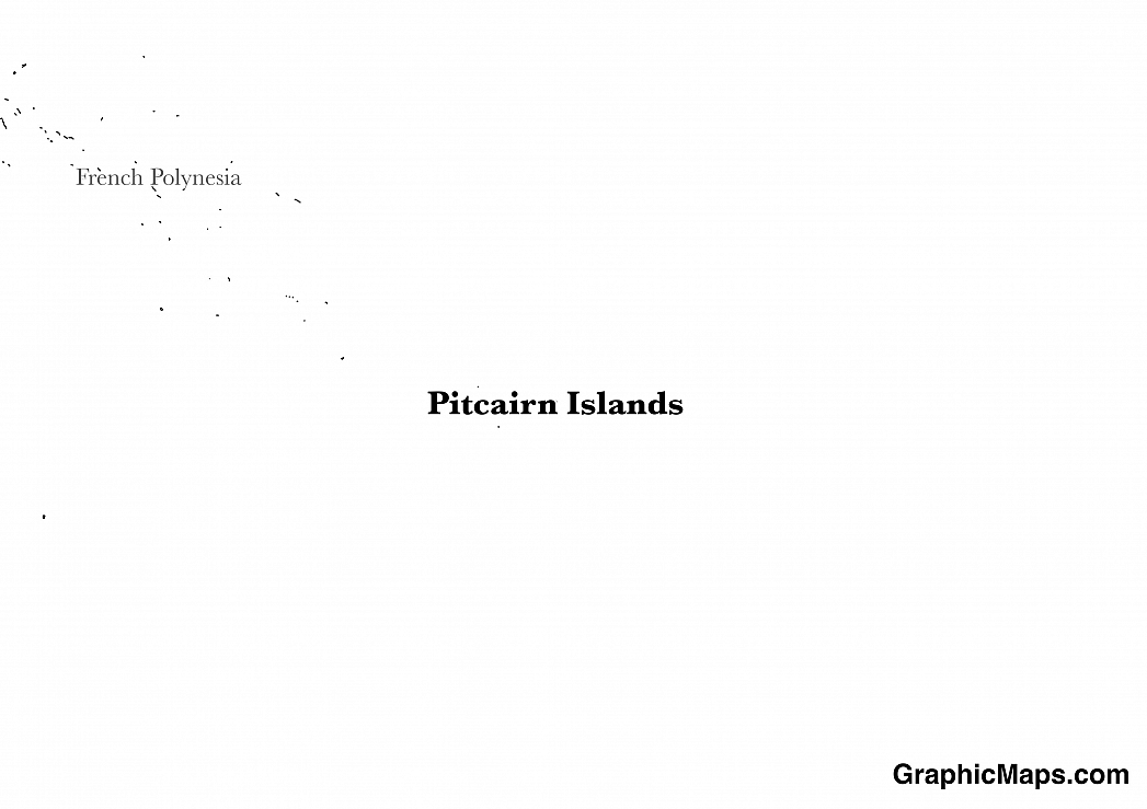 Map showing the location of Pitcairn