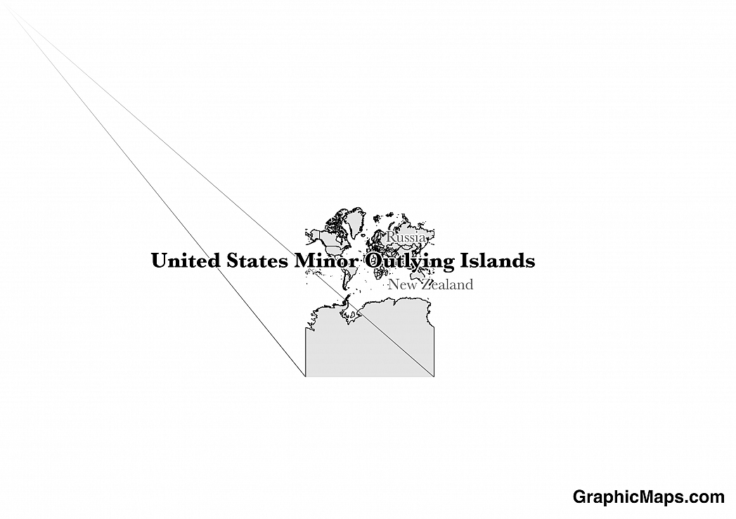 Map showing the location of United States Minor Outlying Islands