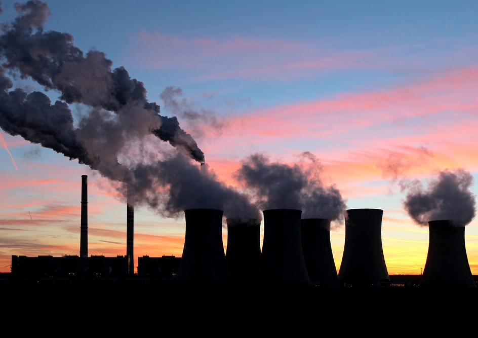 China produces the highest carbon dioxide emission of any country in the world, followed by the United States.