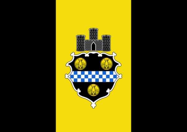 There are no countries that have a flag that is completely made up of black and gold. However, there are some flags that represent smaller states and cities.