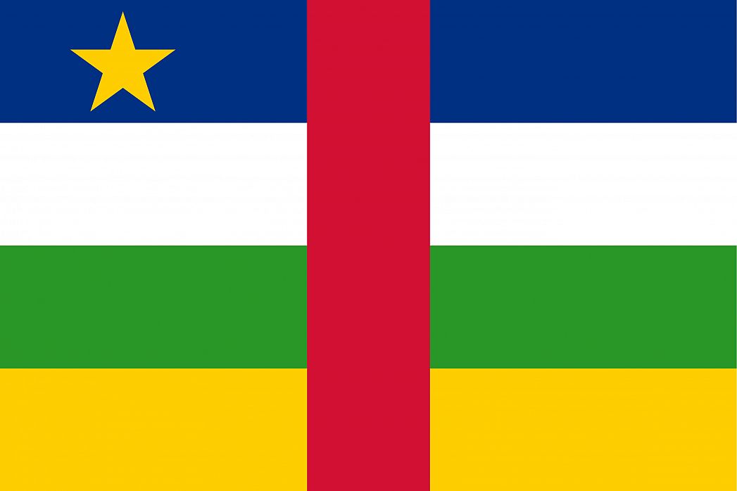 Central African Republic S Flag Graphicmaps Com